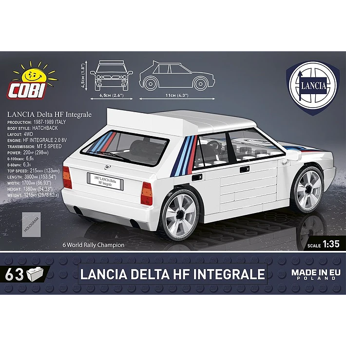 lancia delta 63pc building set