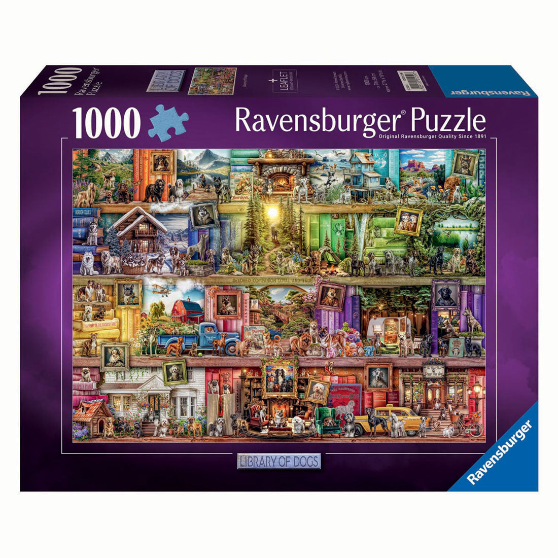 library of dogs puzzle box