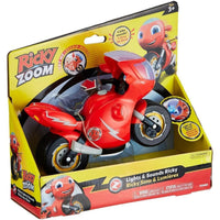 red motorbike in packaging 