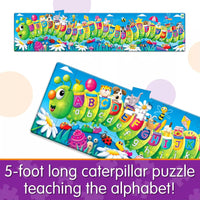5 foot long caterpillar puzzle teaching the alphabet 