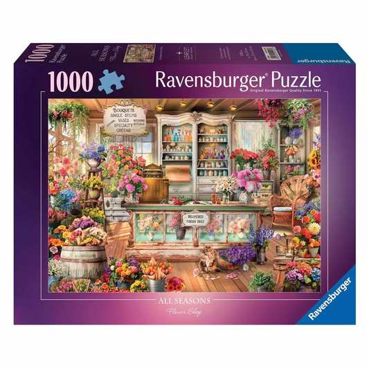 all season flower shop puzzle box 