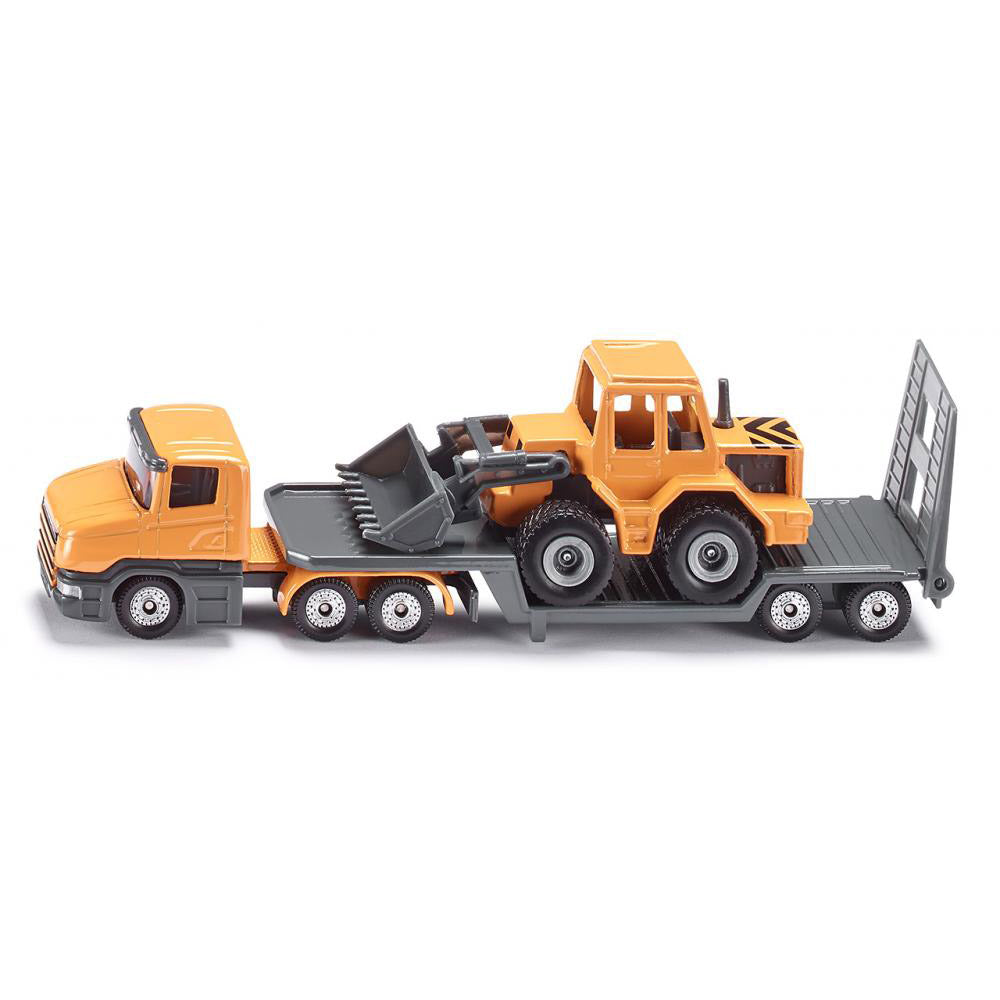 low loader with front loader 