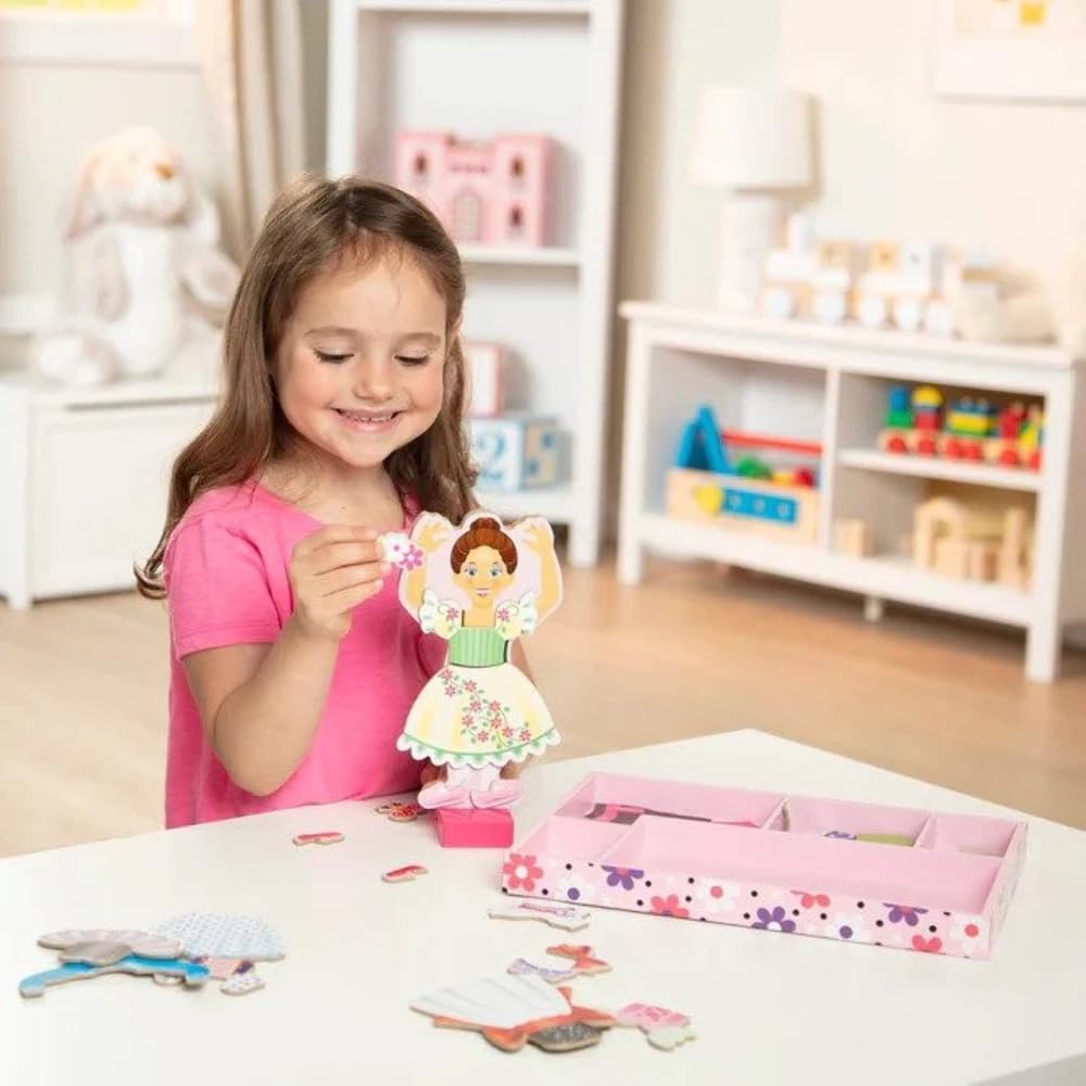 girl playing with nina ballerina playset 