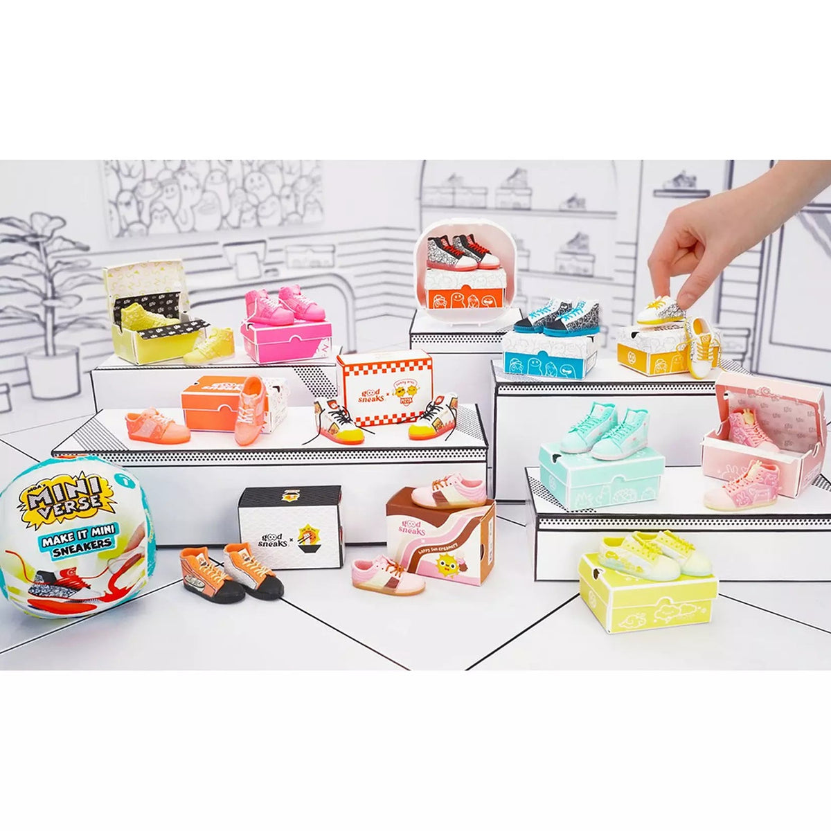 assortment of make it mini sneakers 