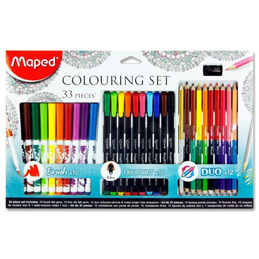 33pc colouring set 