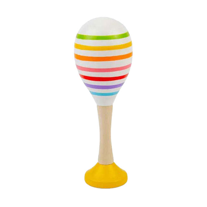 orange wooden maraca