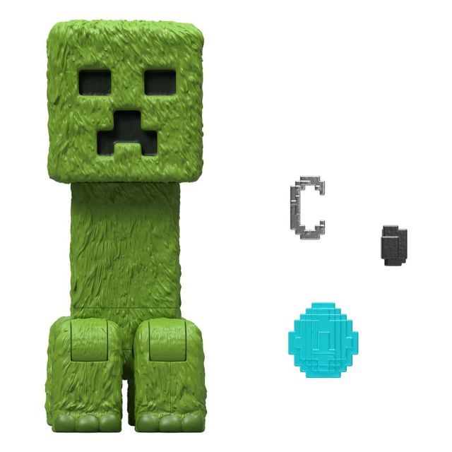 minecraft creeper figure and accessories 
