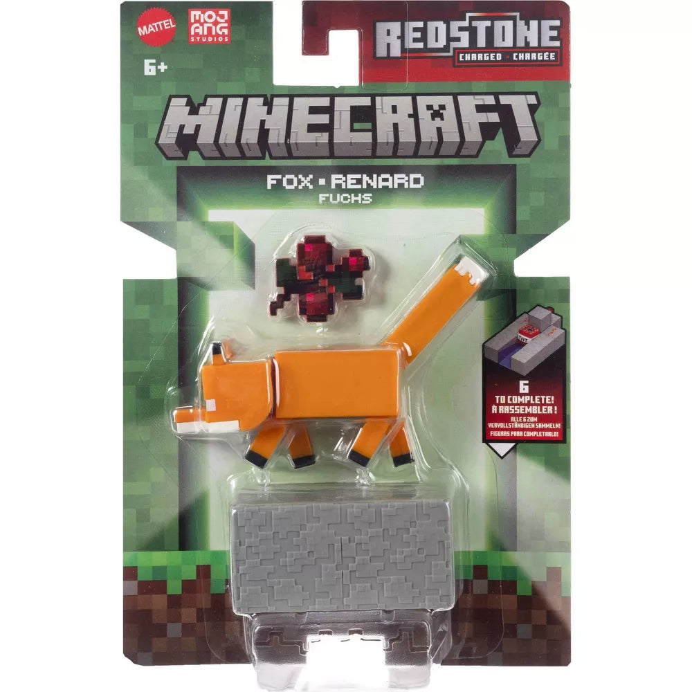 minecraft fox figurine in packaging 
