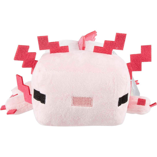 face of Minecraft axolotl plush 