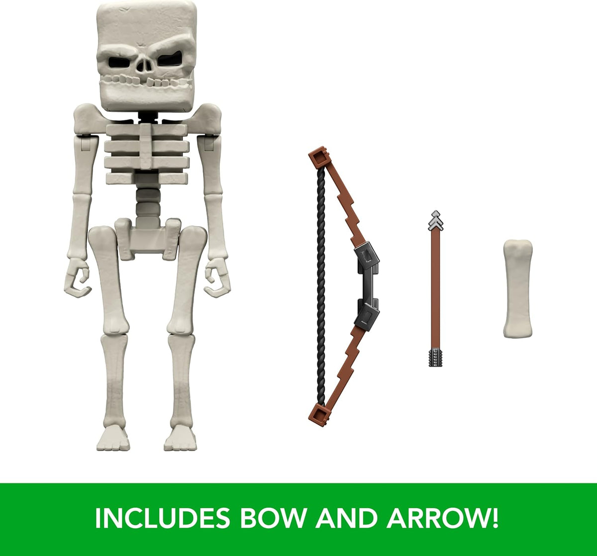 skeleton figure with bow and arrow accessories 