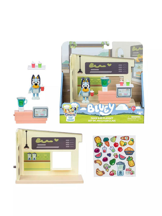 bluey mini juice bar playset