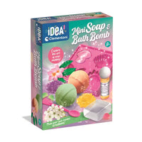 soap and bath bomb making kit in packaging 