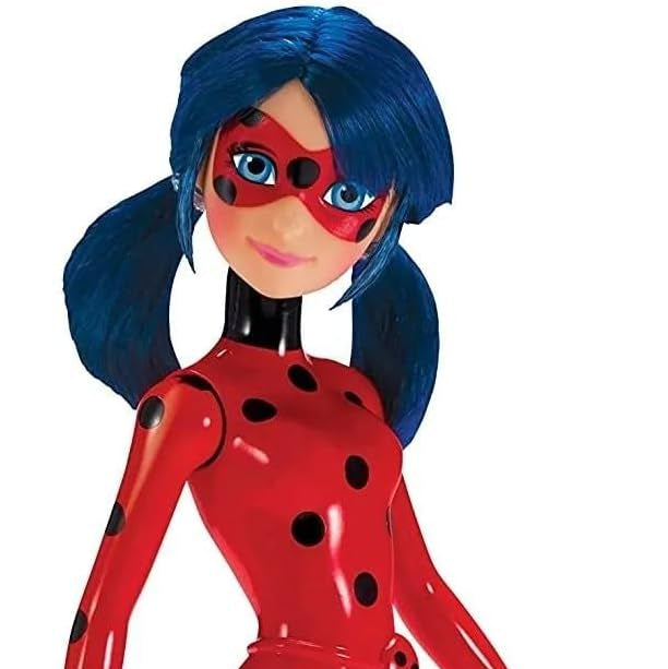 red and black action doll 