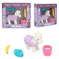 white horse eraser set 