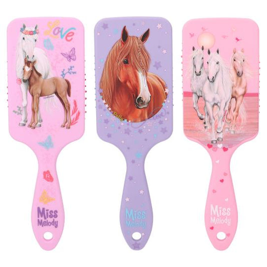 assorted horse hairbrushes 
