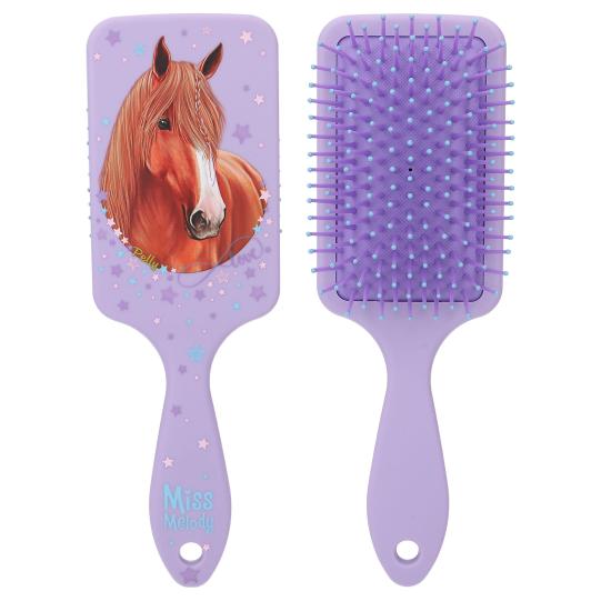 purple horse hairbrush 
