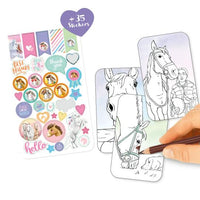 miss melody selfie colouring book with stickers 