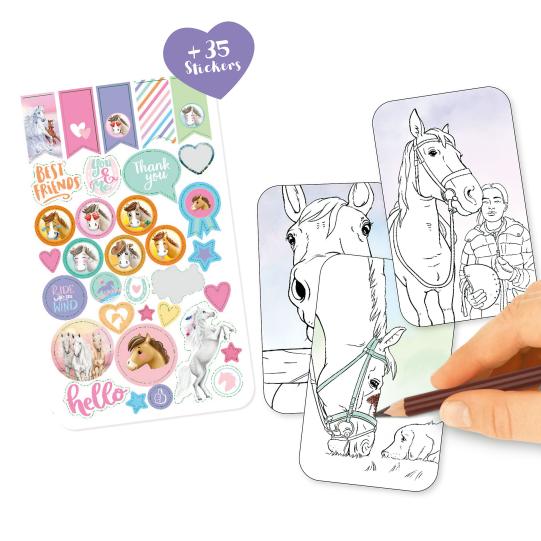 miss melody selfie colouring book with stickers 