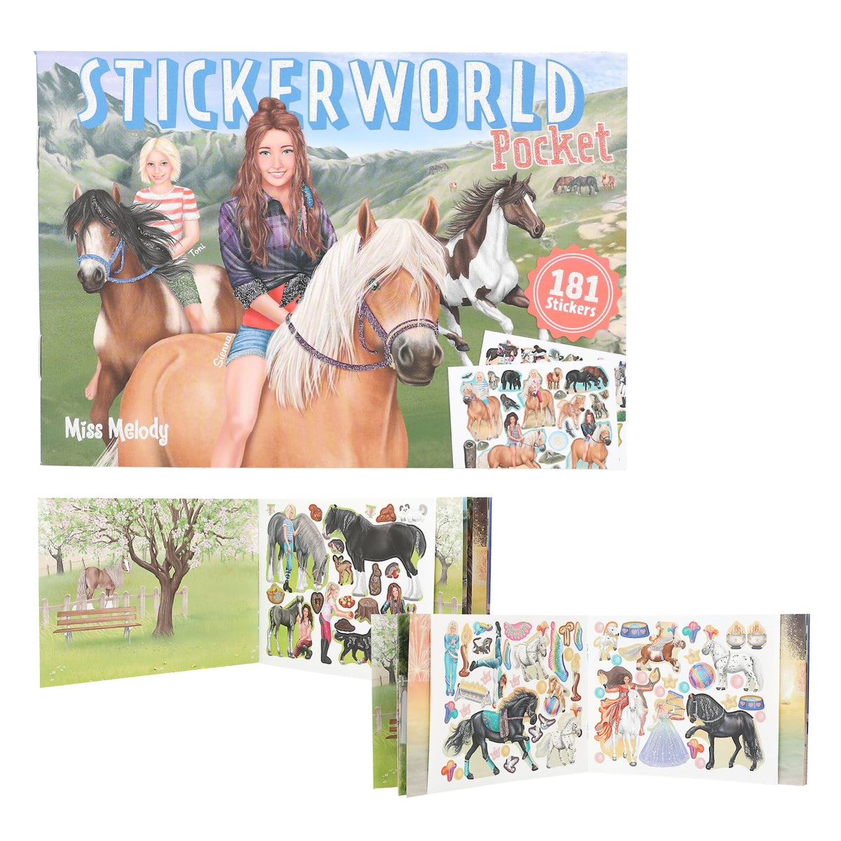 contents of sticker world book 
