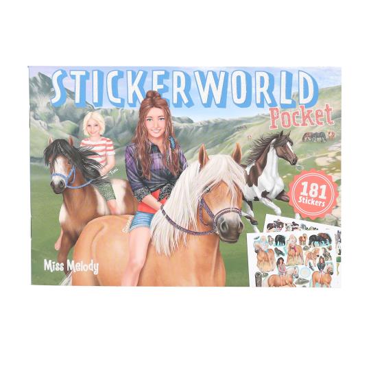 front page of sticker world book 