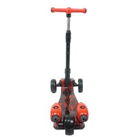lights on red scooter