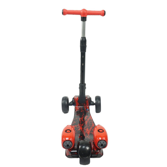 lights on red scooter