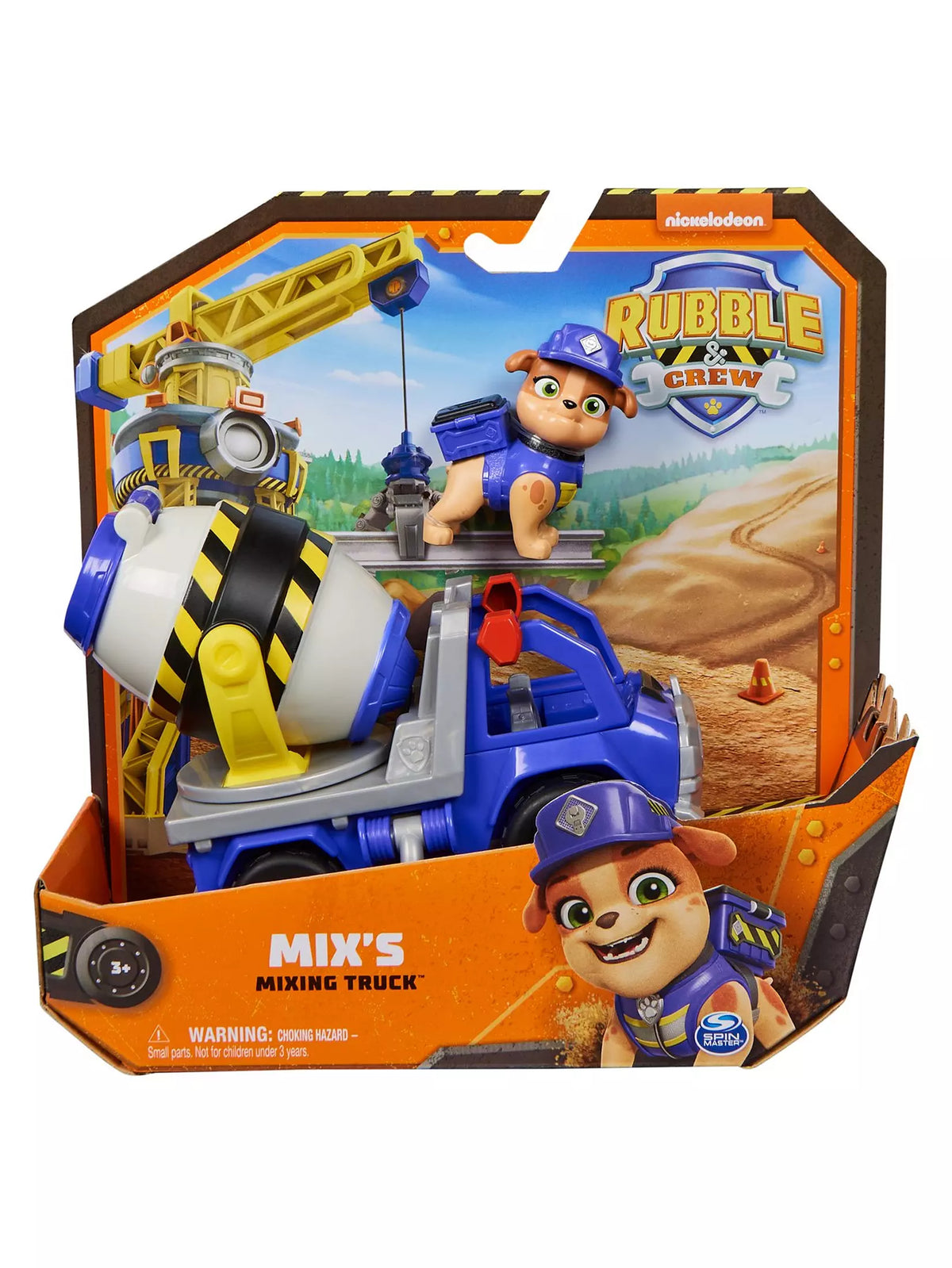 paw patrol mix's mixing truck toy 