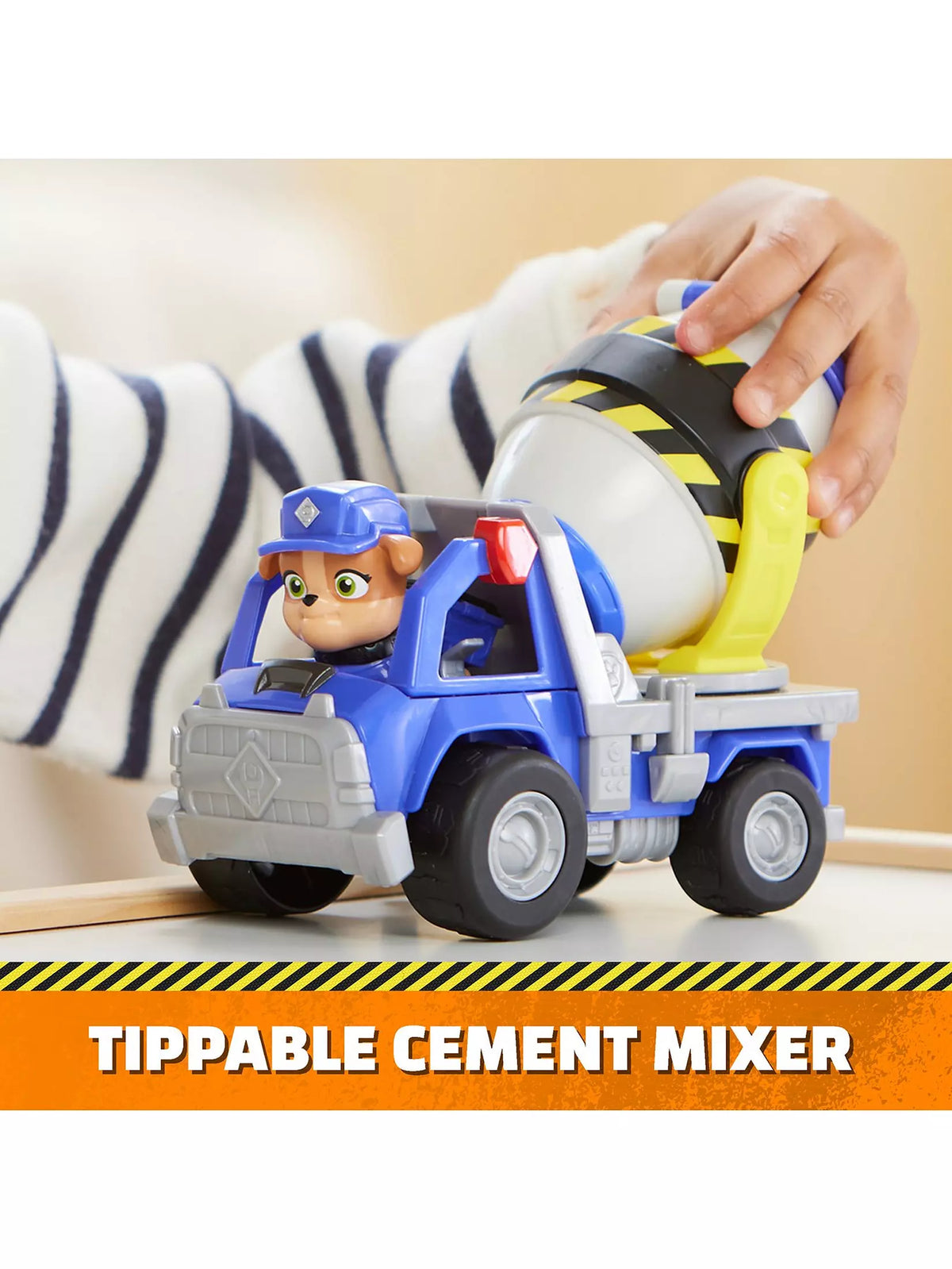 paw patrol mix's mixing truck toy 