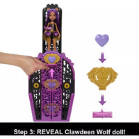 wolf girl doll rising from the wardrobe 