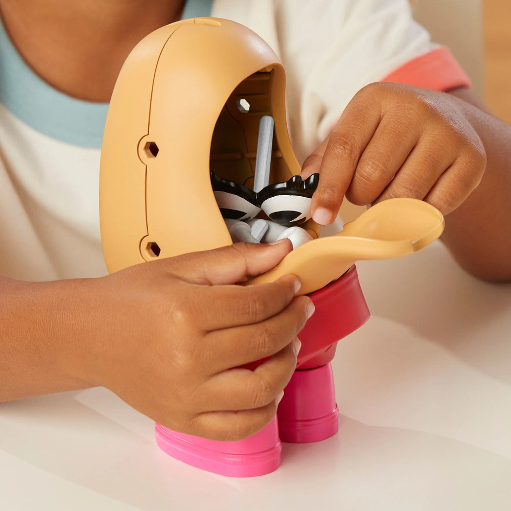 back of mrs potato head with flap open 