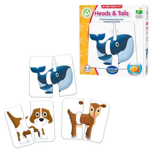 heads and tails match and packaging 