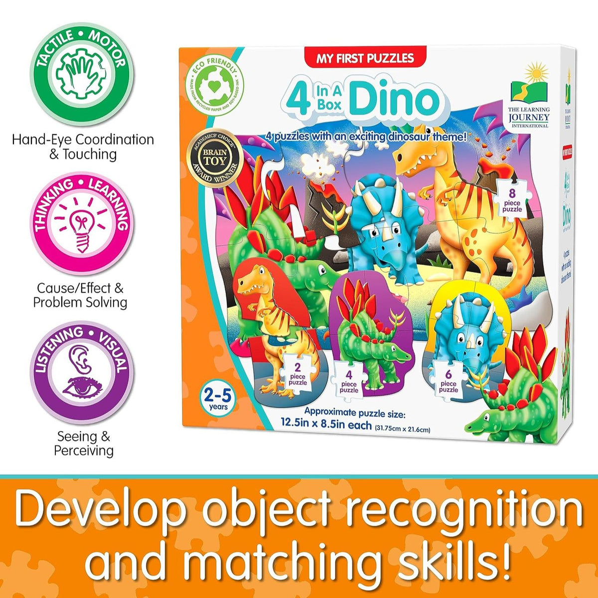 features of dino puzzles 