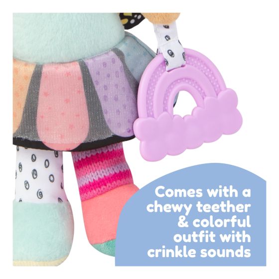 clip and go pram toy and teether