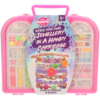 pink bead bracelet making set in packaging 