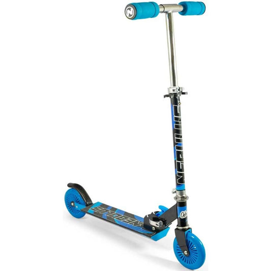 blue and black scooter