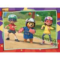 pueple and red paddington puzzle 