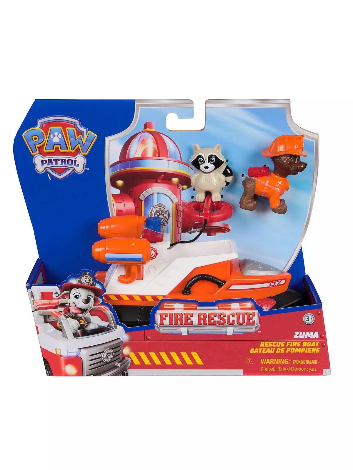 paw patrol zuma fire rescue boat