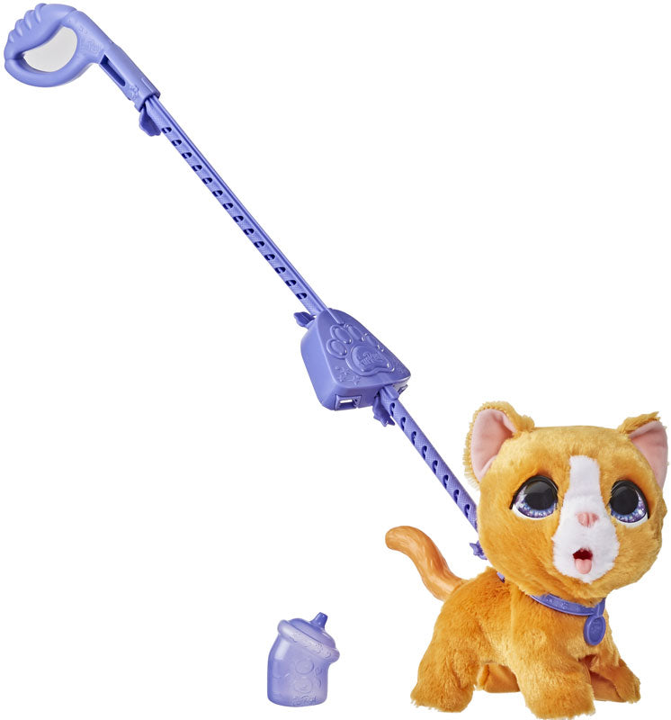 interactive soft toy cat with lead 