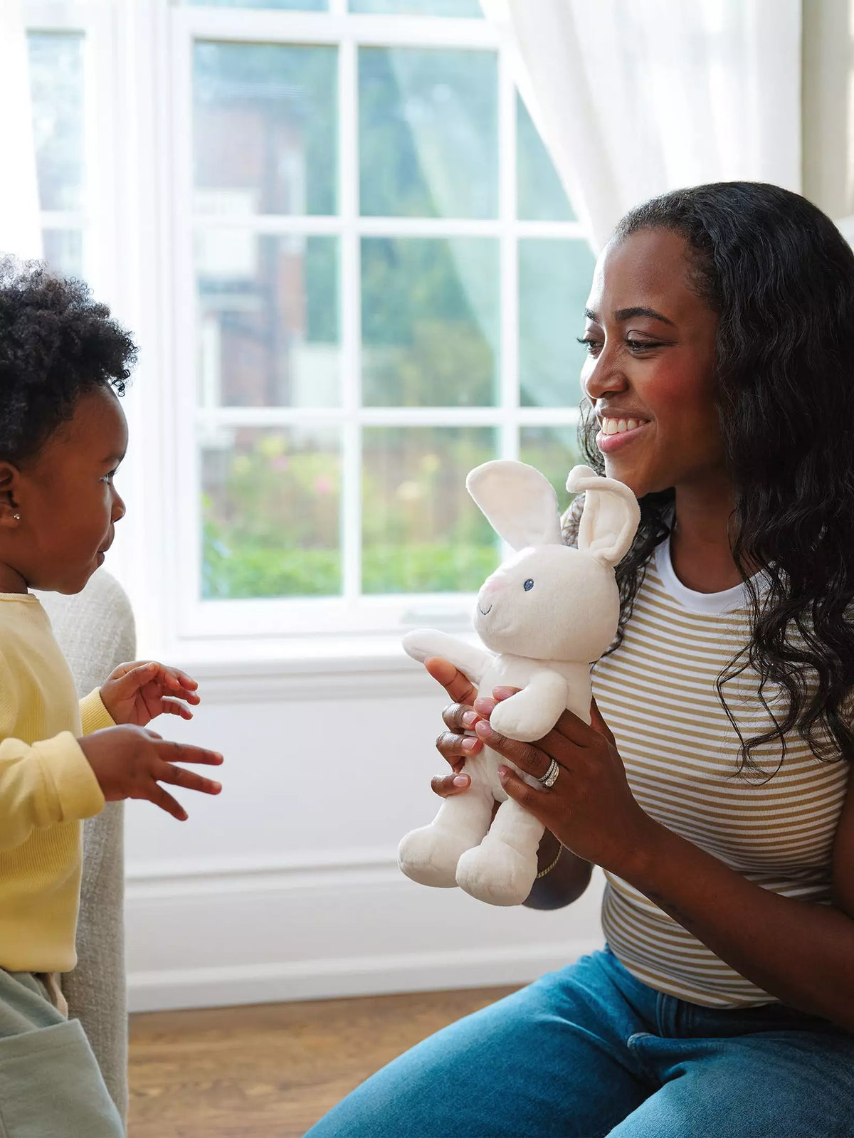 bunny with floppy ears plush