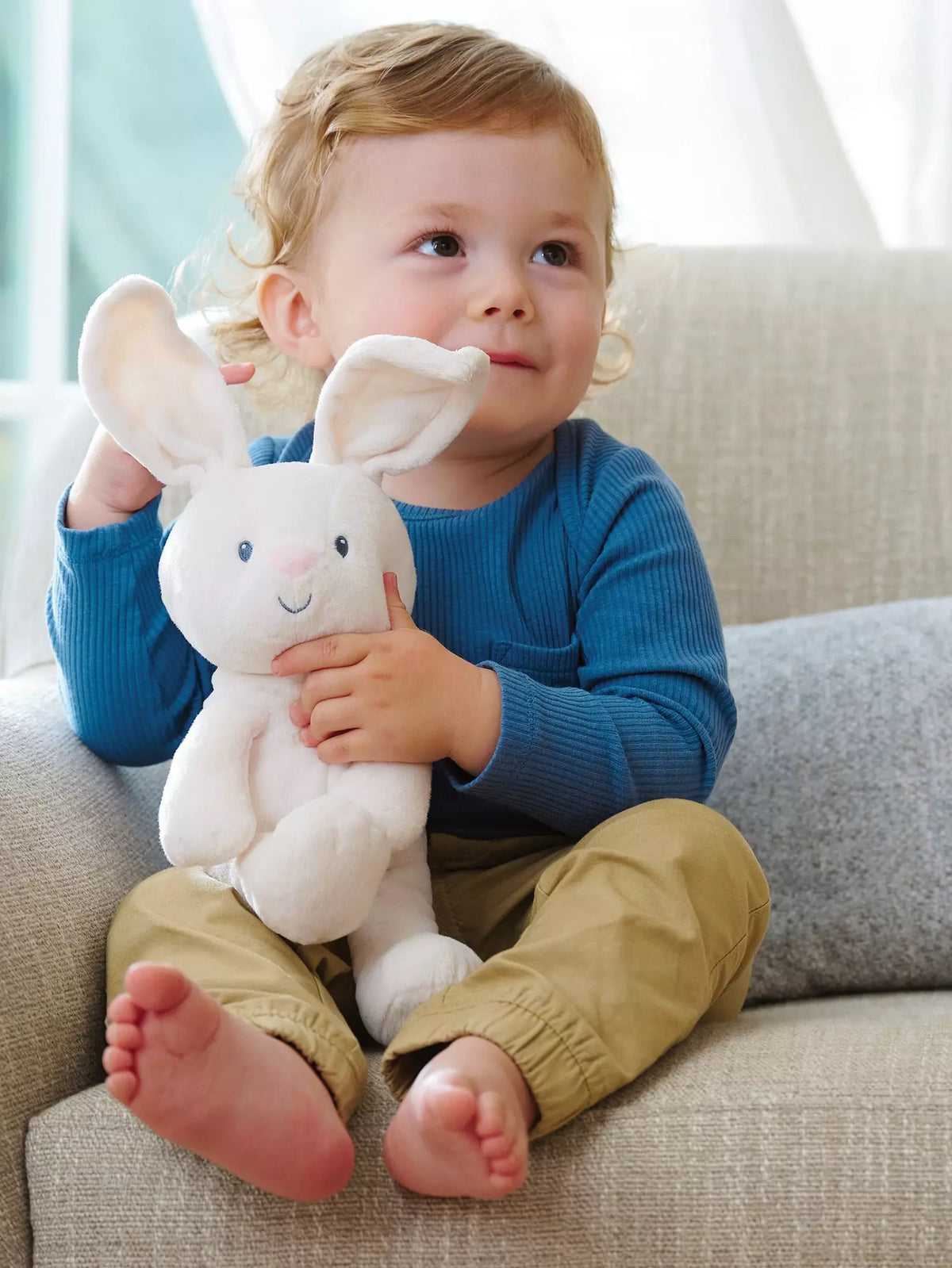 bunny with floppy ears plush