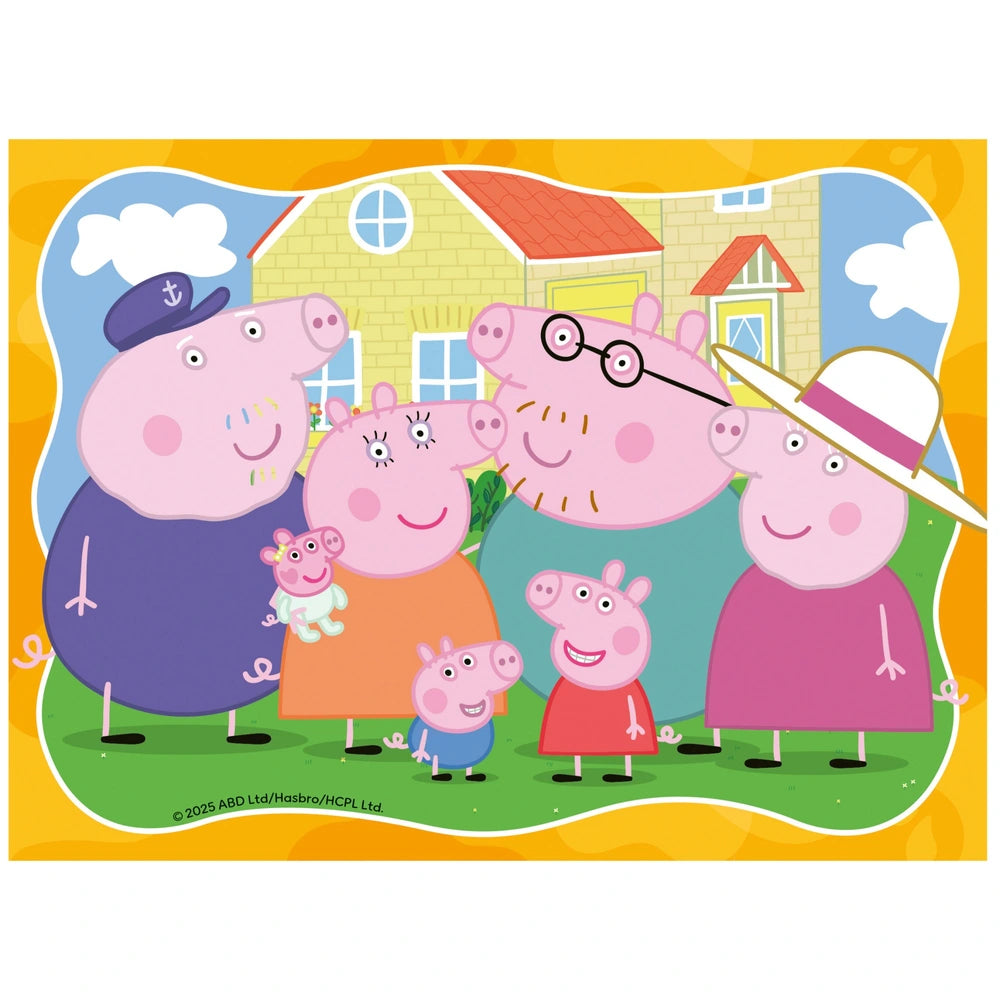 peppa pig 4 in a box puzzle family picture puzzle 