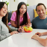 family enjoying pictato game 