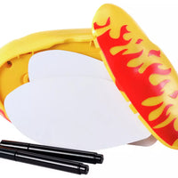 hot potato toy with two markers and whiteboard sheets 