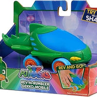 bright green and blue toy car in packaging on white background