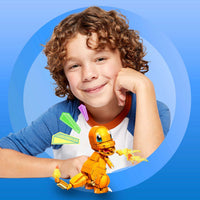 boy with pokemon building set 