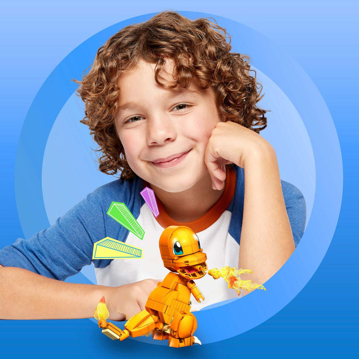 boy with pokemon building set 