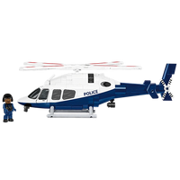 police helicopter building set 
