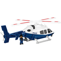police helicopter building set 