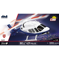 police helicopter building set 