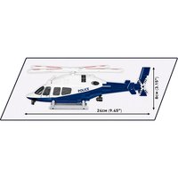 police helicopter building set 